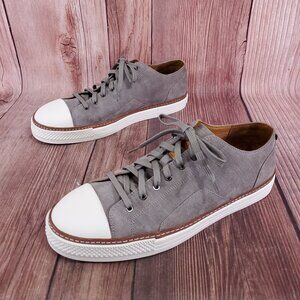 *READ* Allen Edmonds Pasadena Sneakers Mens 12 D Gray White Lace Up Shoes